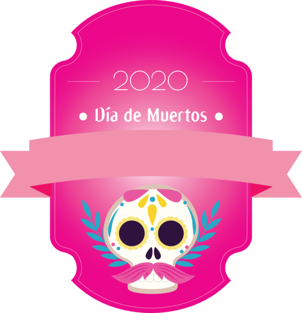 Transparent Day of the Dead Design Logo Headgear for Día de Muertos for Day Of The Dead