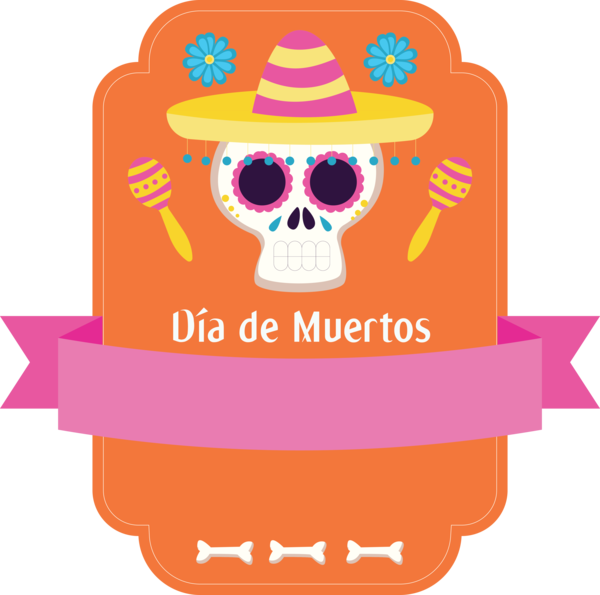 Transparent Day of the Dead Qiotic for Día de Muertos for Day Of The Dead