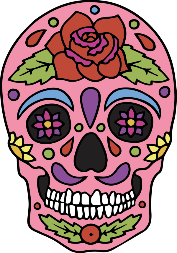 Transparent Cinco de mayo Visual arts Drawing Color for Mexican Skull for Cinco De Mayo