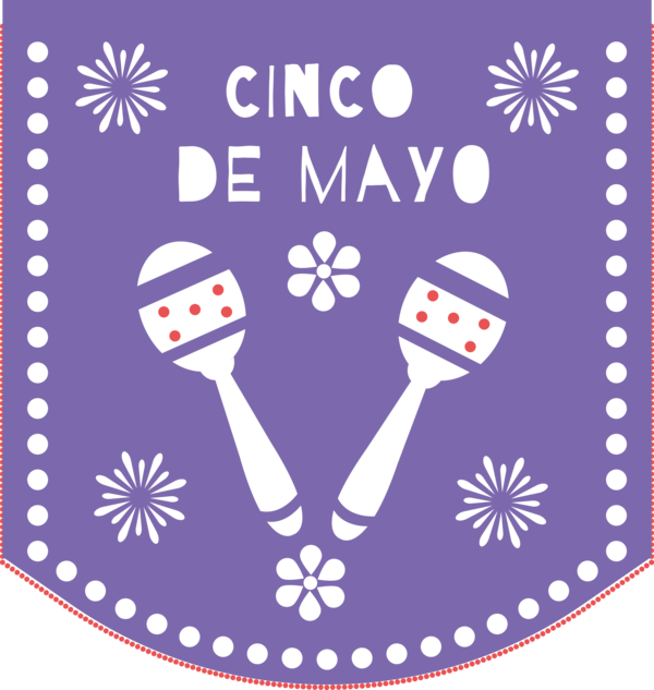 Transparent Cinco de mayo Logo  Royalty-free for Mexico Flag Bunting for Cinco De Mayo