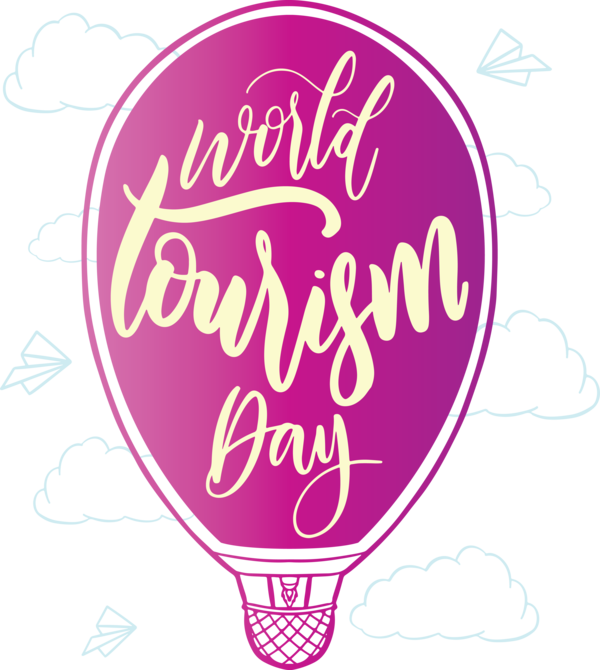 Transparent World Tourism Day Logo Pink M Flower for Tourism Day for World Tourism Day