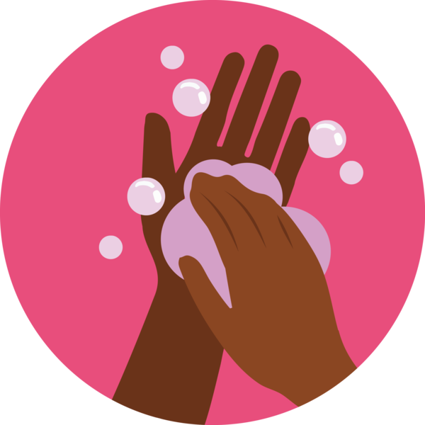 Transparent Global Handwashing Day Pink M Meter for Hand washing for Global Handwashing Day