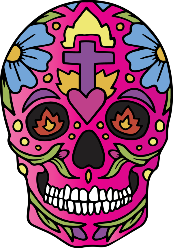 Transparent Cinco de mayo Drawing Skull art Human skull for Mexican Skull for Cinco De Mayo