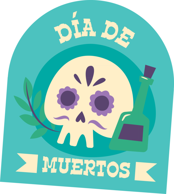 Transparent Day of the Dead Day of the Dead Logo for Día de Muertos for Day Of The Dead