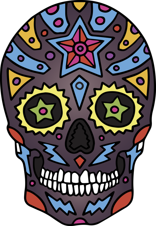Transparent Cinco de mayo Day of the Dead Drawing Skull art for Mexican Skull for Cinco De Mayo