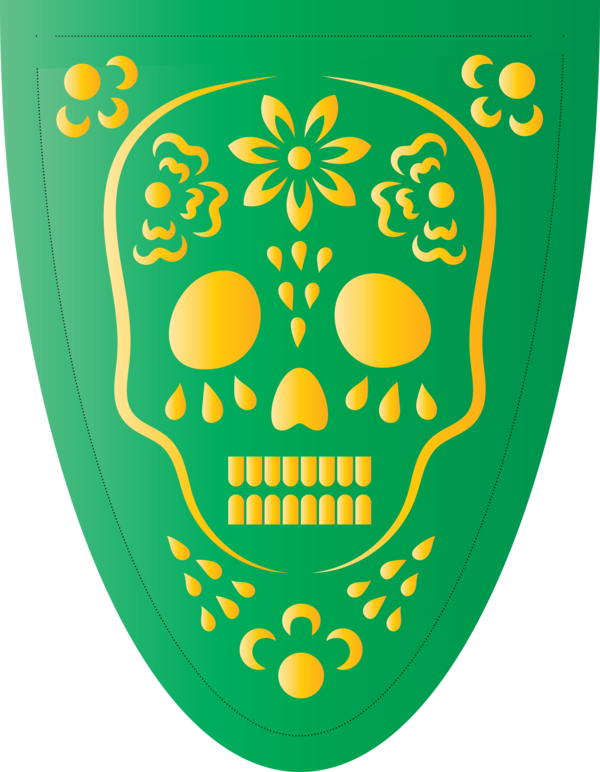 Transparent Day of the Dead Logo Guitar Accessory Font for Mexican Bunting for Day Of The Dead