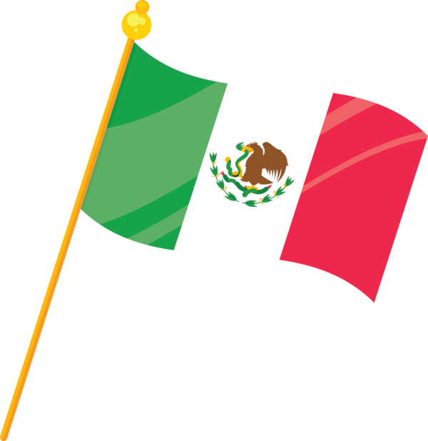 Transparent Mexico Independence Day Flag Line Area for Mexican Independence Day for Mexico Independence Day