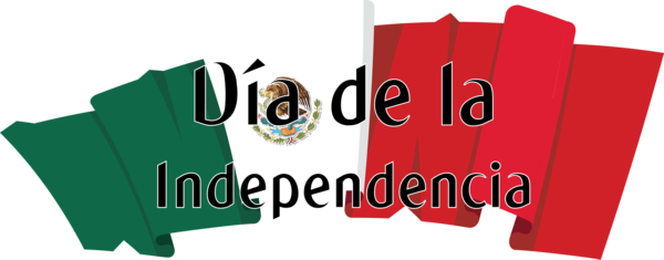 Transparent Mexico Independence Day Logo Font Design for Mexican Independence Day for Mexico Independence Day