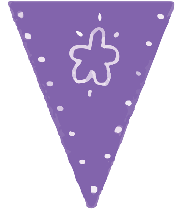 Transparent Day of the Dead Purple Pattern Meter for Mexican Bunting for Day Of The Dead
