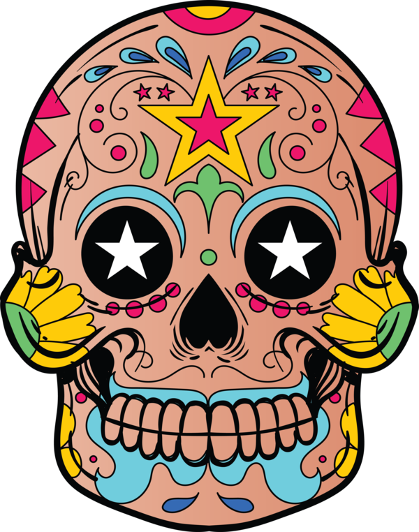 Transparent Day of the Dead Skeleton animation Cuteness for Calavera for Day Of The Dead
