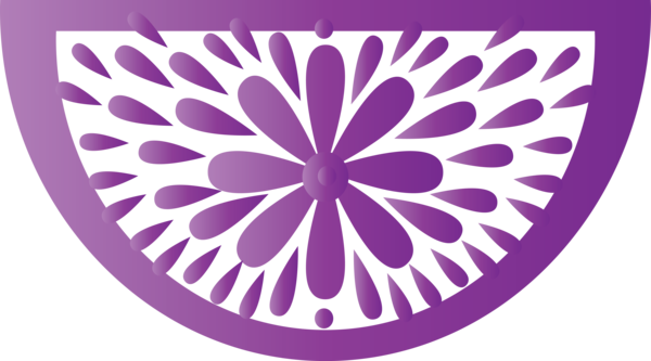 Transparent Day of the Dead Logo Petal Purple for Mexican Bunting for Day Of The Dead