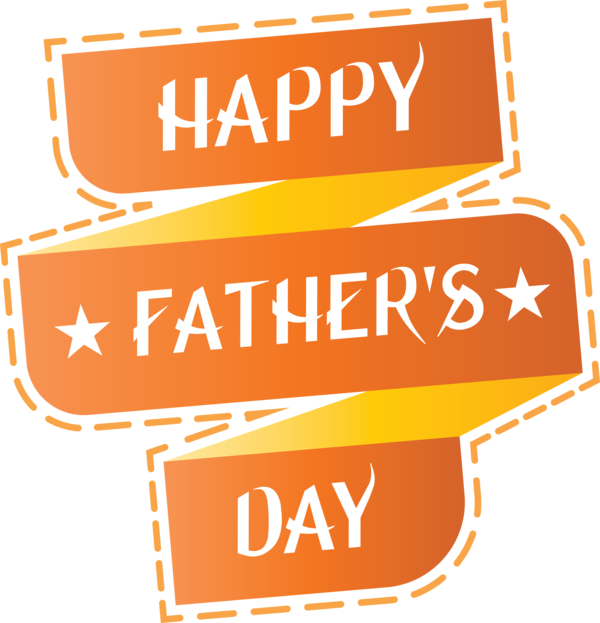 Transparent Father's Day Logo label.m Line for Happy Father's Day for Fathers Day