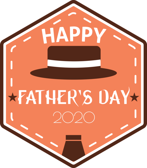 Transparent Father's Day Logo Pattern Line for Happy Father's Day for Fathers Day