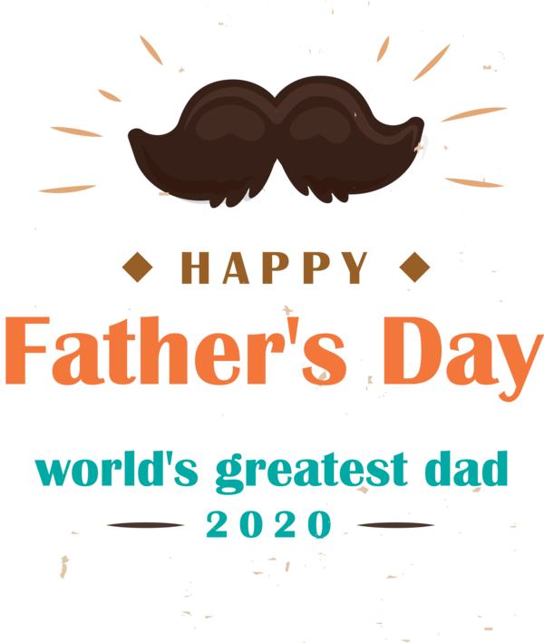 Transparent Father's Day Logo Line Meter for Happy Father's Day for Fathers Day