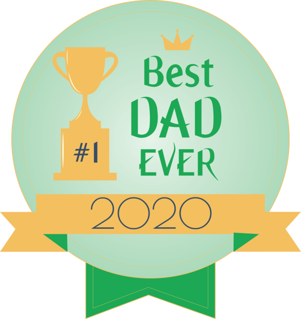 Transparent Father's Day Logo Font Text for Happy Father's Day for Fathers Day