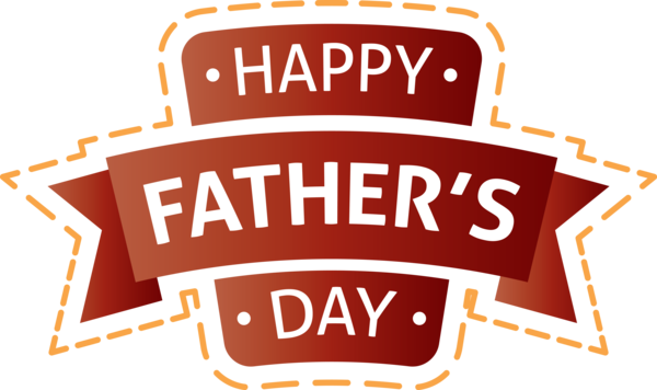 Transparent Father's Day Logo Font label.m for Happy Father's Day for Fathers Day