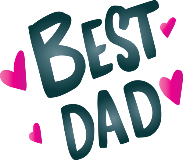 Transparent Father's Day Logo Font Pink M for Happy Father's Day for Fathers Day