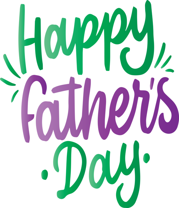 Transparent Father's Day Leaf Logo Line for Happy Father's Day for Fathers Day