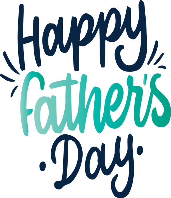 Transparent Father's Day Logo Number Pattern for Happy Father's Day for Fathers Day