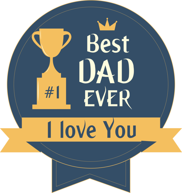 Transparent Father's Day Logo Font Organization for Happy Father's Day for Fathers Day