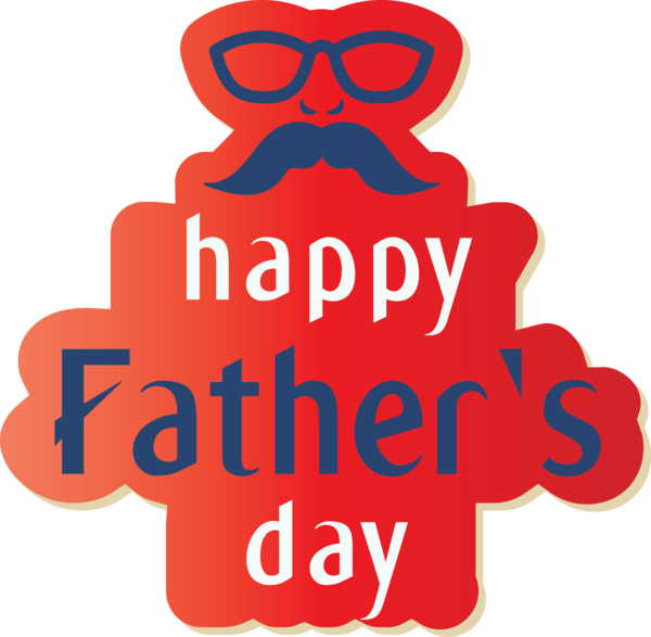 Transparent Father's Day Logo Font Produce for Happy Father's Day for Fathers Day