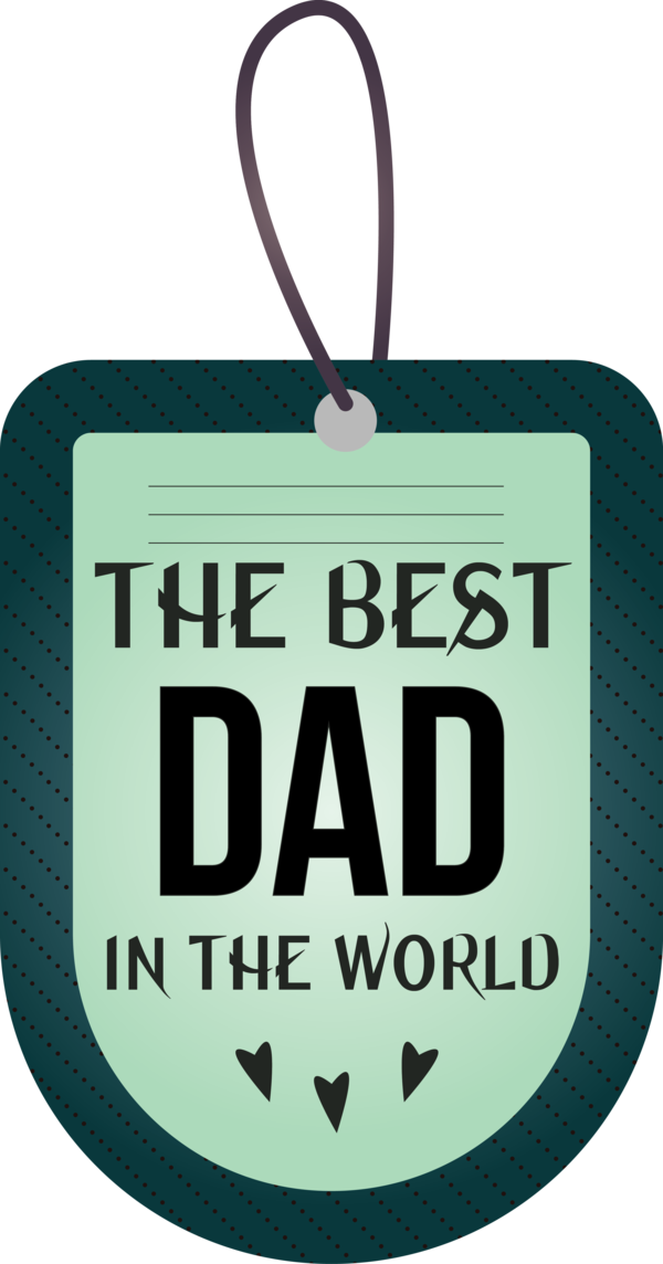 Transparent Father's Day Logo Font Teal for Happy Father's Day for Fathers Day