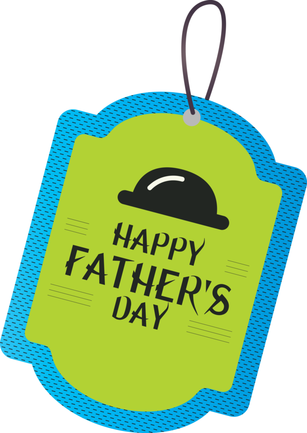 Transparent Father's Day Logo Green Design for Happy Father's Day for Fathers Day