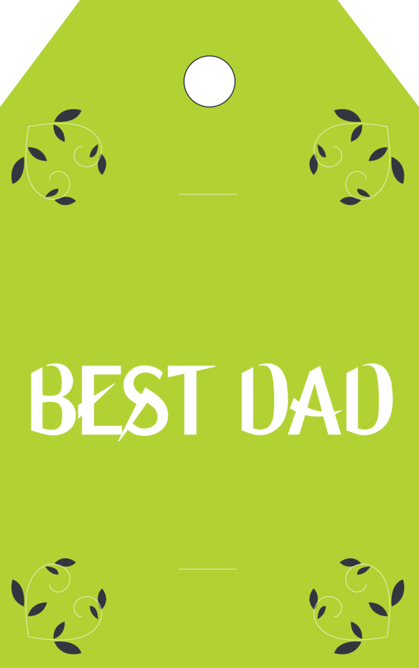 Transparent Father's Day Logo Font Leaf for Happy Father's Day for Fathers Day
