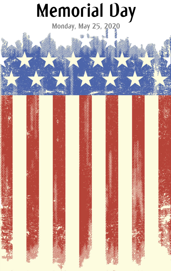 Transparent Memorial Day United States Grunge Poster for US Memorial Day for Memorial Day