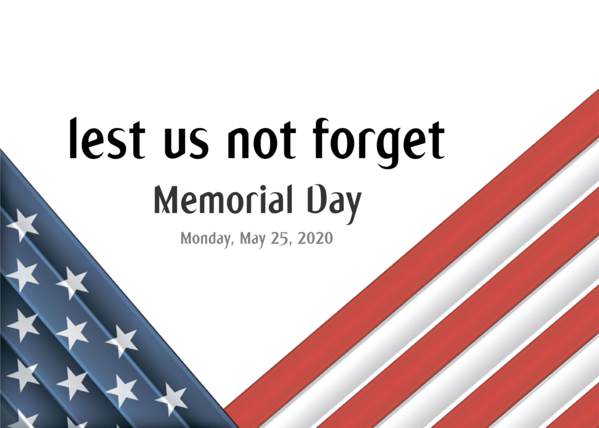 Transparent Memorial Day Angle Line Flag for US Memorial Day for Memorial Day