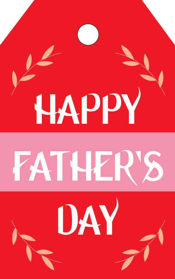 Transparent Father's Day Logo Font Text for Happy Father's Day for Fathers Day