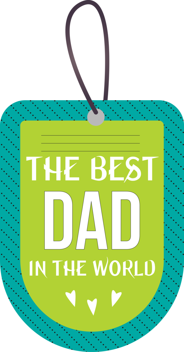 Transparent Father's Day Logo Green Pattern for Happy Father's Day for Fathers Day