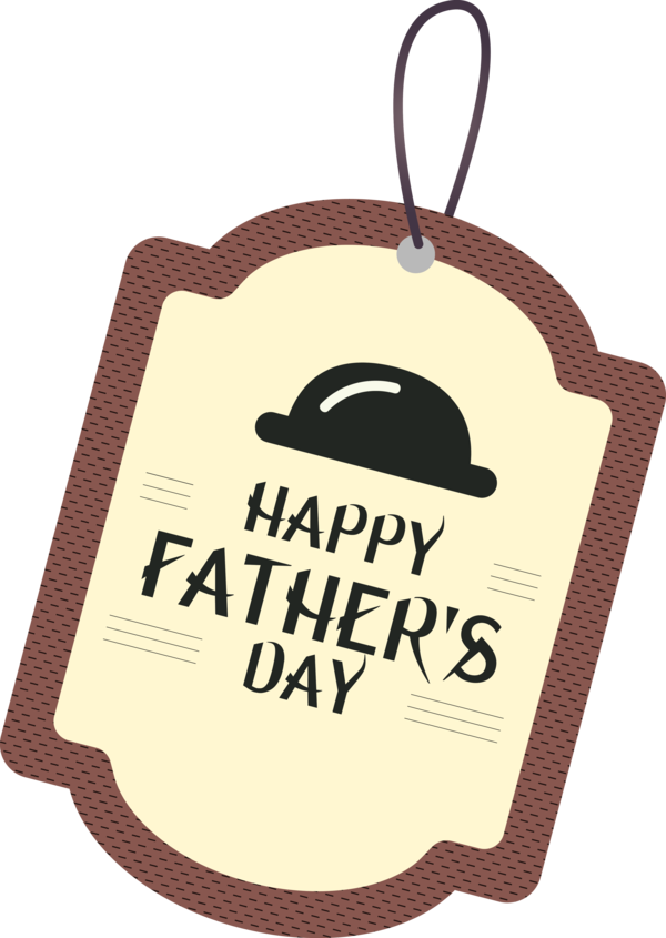 Transparent Father's Day label.m Font Design for Happy Father's Day for Fathers Day