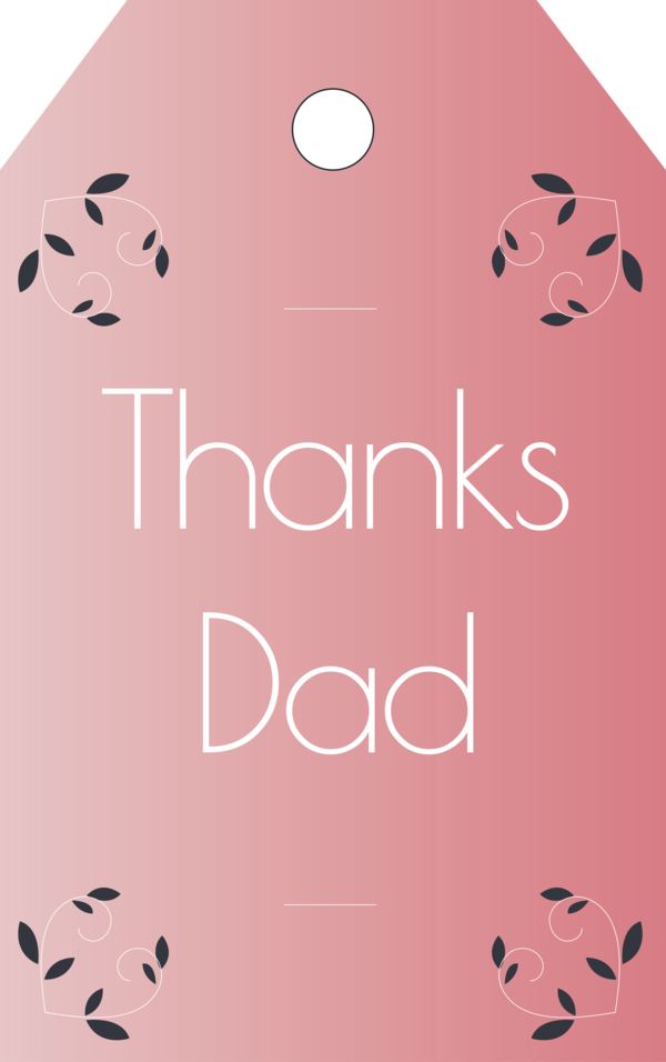 Transparent Father's Day Cartoon Pink M for Happy Father's Day for Fathers Day