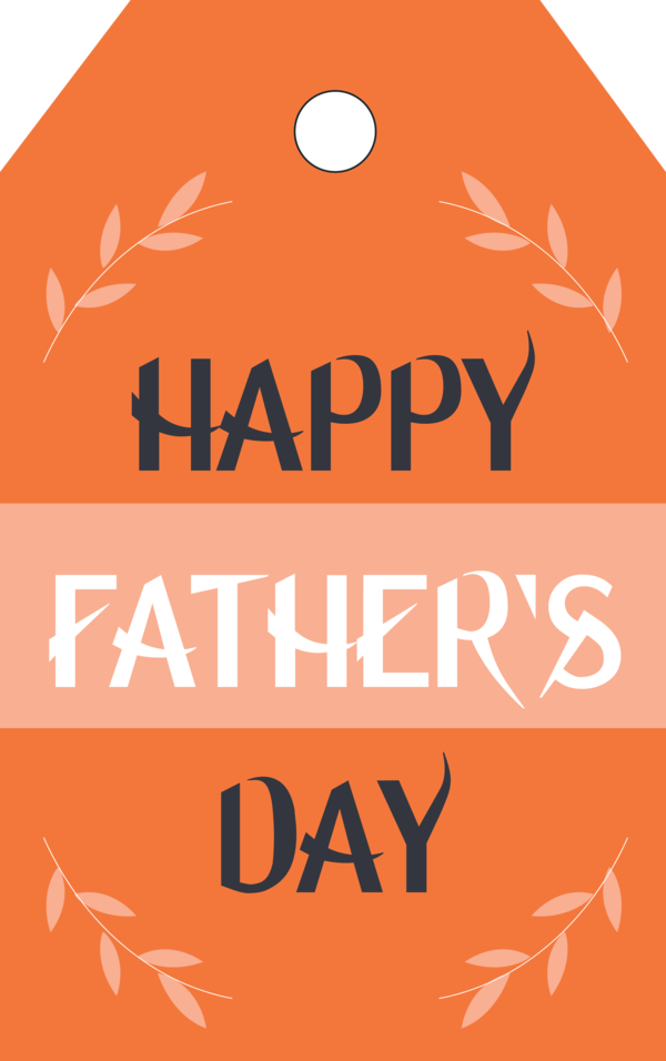 Transparent Father's Day Logo Font Pumpkin for Happy Father's Day for Fathers Day
