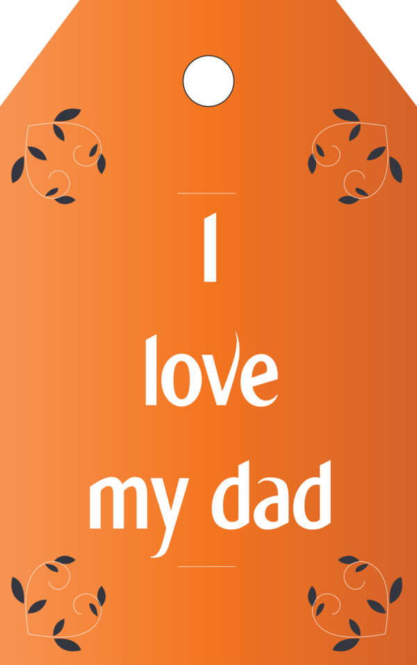Transparent Father's Day Logo Font Line for Happy Father's Day for Fathers Day