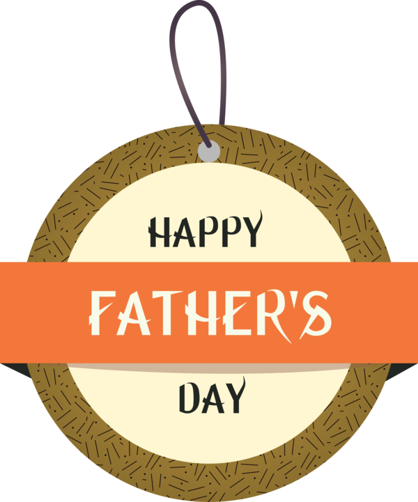 Transparent Father's Day Logo Christmas ornament label.m for Happy Father's Day for Fathers Day