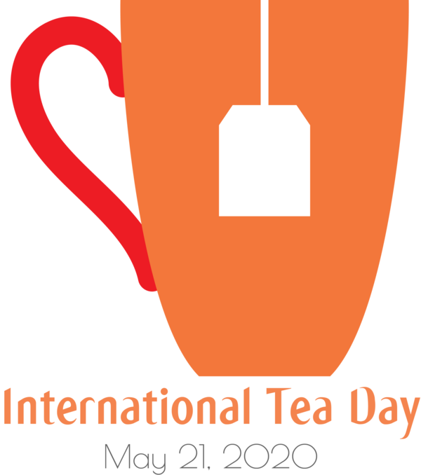 Transparent International Tea Day Logo Line Area for Tea Day for International Tea Day
