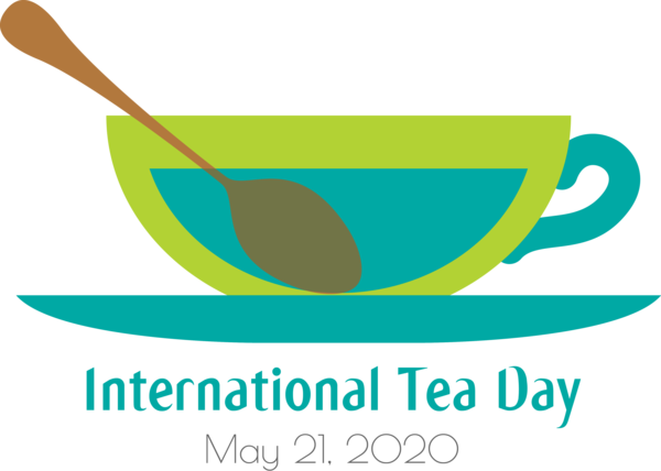 Transparent International Tea Day Logo Leaf Produce for Tea Day for International Tea Day