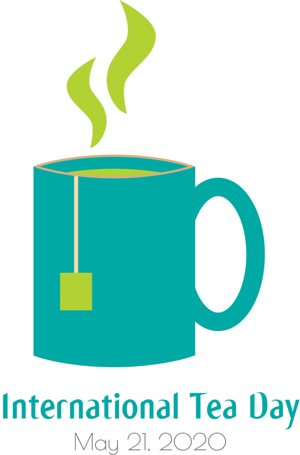 Transparent International Tea Day Logo Text Design for Tea Day for International Tea Day