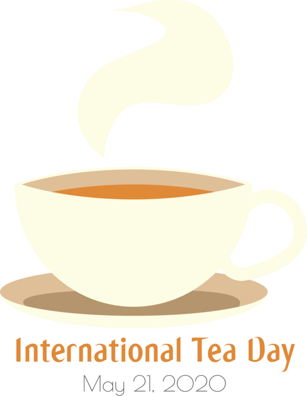 Transparent International Tea Day Coffee cup White coffee Instant coffee for Tea Day for International Tea Day