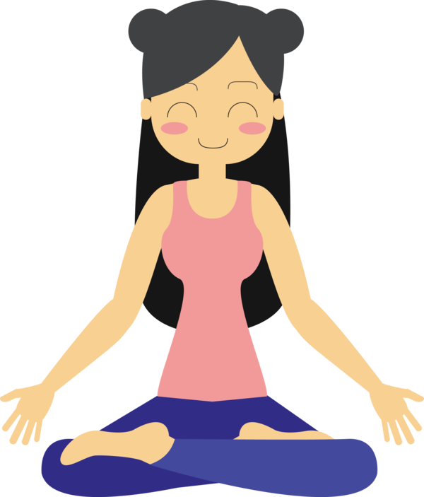 Transparent Yoga Day Meditation Lotus position Vriksasana for Yoga for Yoga Day