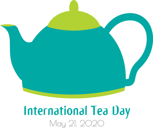 Transparent International Tea Day Kettle Logo Teapot for Tea Day for International Tea Day