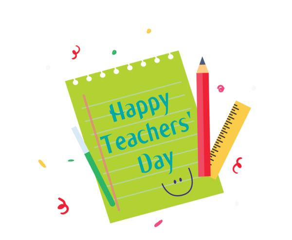 Transparent World Teacher's Day Logo Font Yellow for Teachers' Days for World Teachers Day
