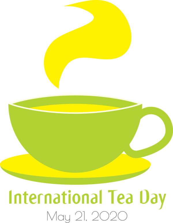Transparent International Tea Day Coffee cup Logo Produce for Tea Day for International Tea Day