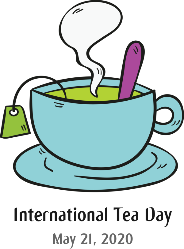 Transparent International Tea Day Cookware and bakeware Line Area for Tea Day for International Tea Day
