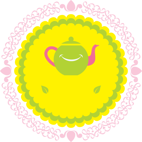 Transparent International Tea Day Smiley Circle Yellow for Tea Day for International Tea Day