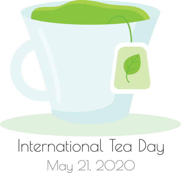 Transparent International Tea Day Logo Produce Green for Tea Day for International Tea Day