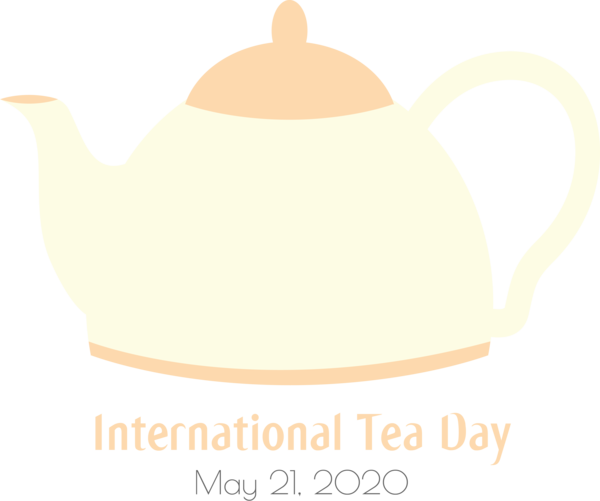 Transparent International Tea Day Coffee cup Kettle Teapot for Tea Day for International Tea Day
