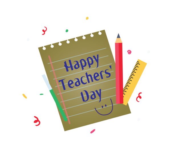 Transparent World Teacher's Day Logo Font Line for Teachers' Days for World Teachers Day